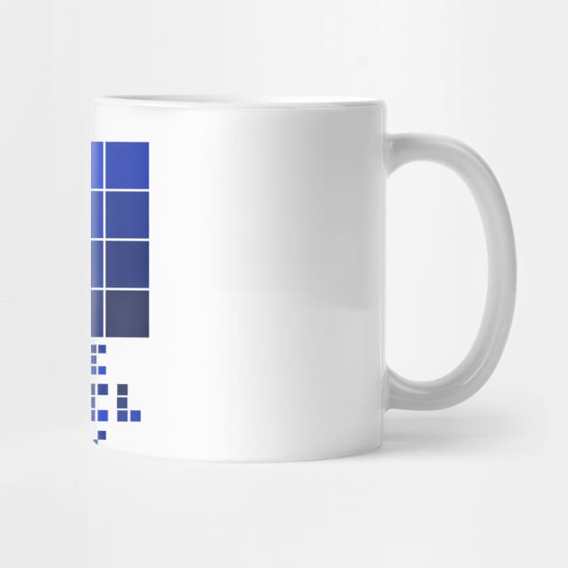 the pixel guy design for the pixel lover - blue by JAXARTBOOK